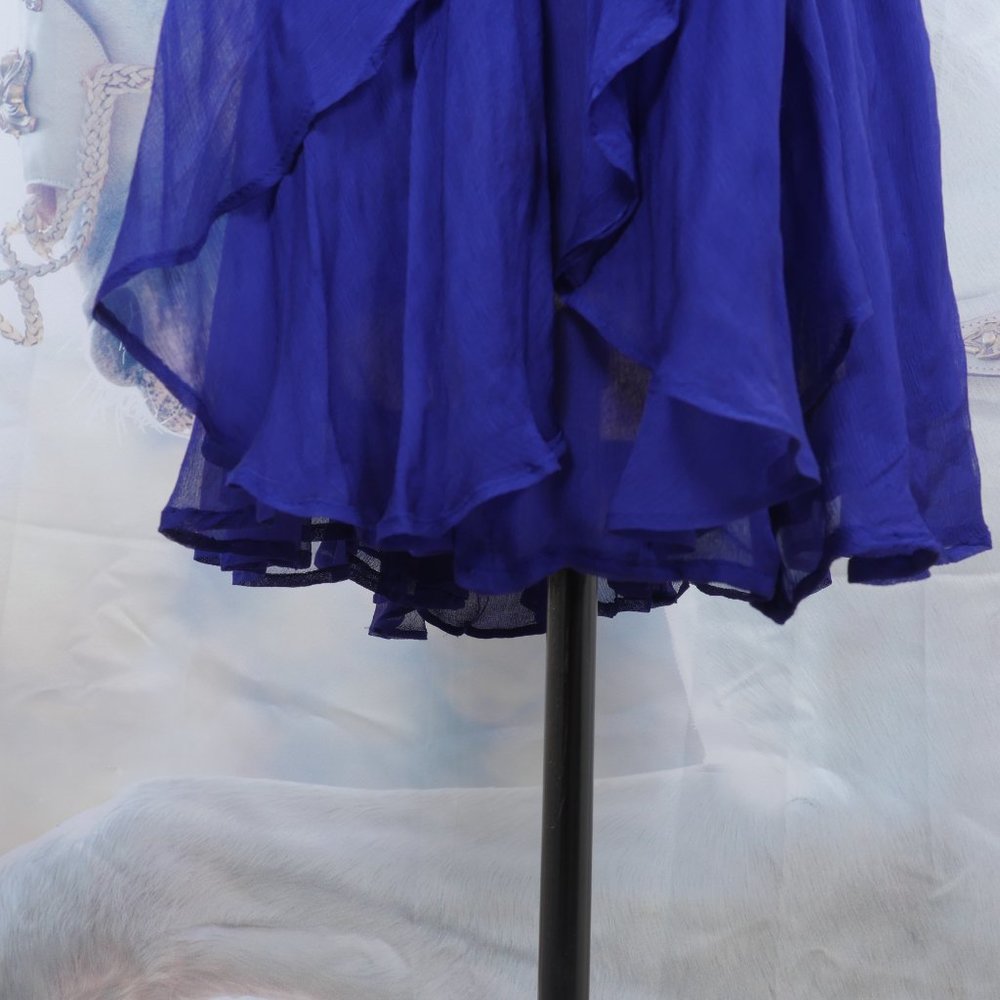 Free People Purple Beaded Detail Wide Sheer Sleeve 70's Inspired Boho S XS Top - Picture 8 of 12